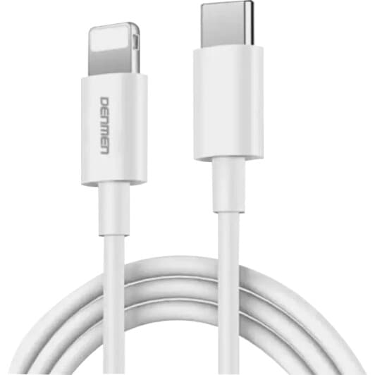 Кабель Denmen D10L DM-D10L-WH Apple Lightning - type-C 1 м