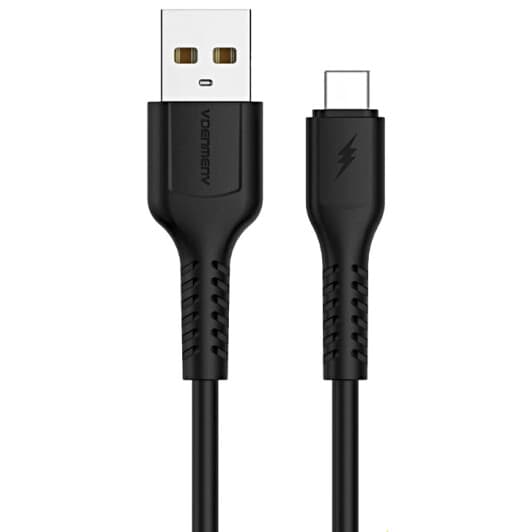 Кабель Denmen D42T DM-D42T-BK USB - type-C 1 м