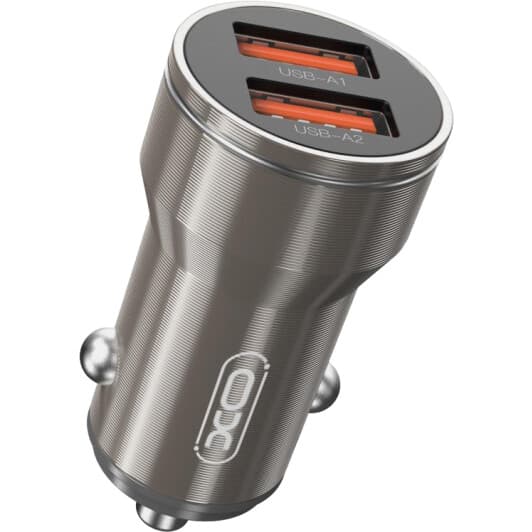 USB зарядка в авто XO CC48 XO-CC48M-GR
