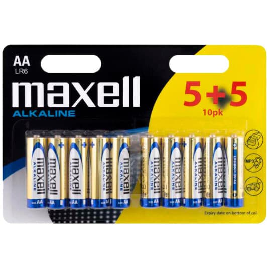 Батарейка Maxell 4902580724894 AA (пальчикова) 1,5 V 10 шт