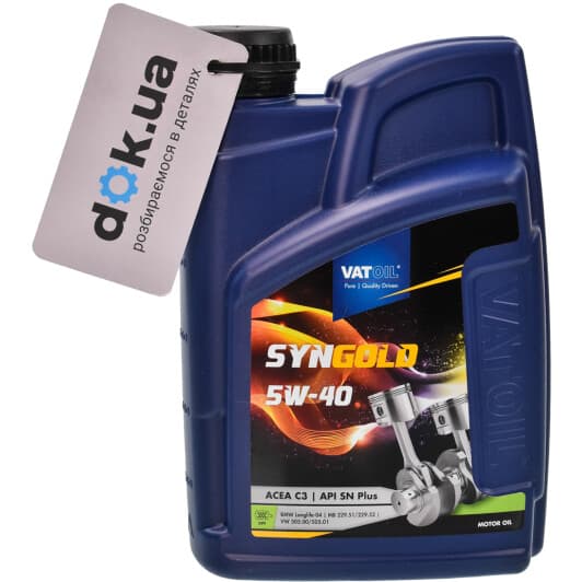 VatOil SynGold 5W-40 (1 л) моторное масло