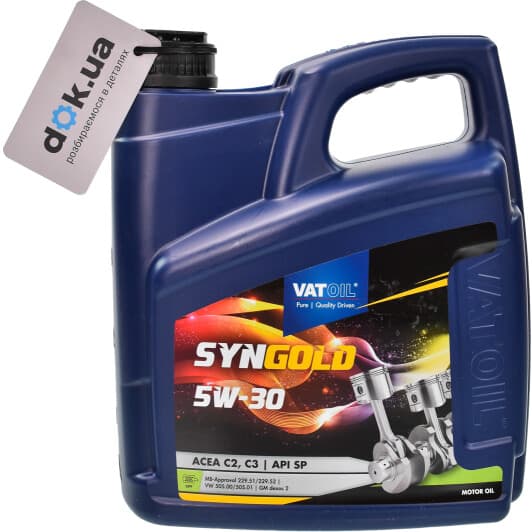 VatOil SynGold 5W-30 (4 л) моторна олива