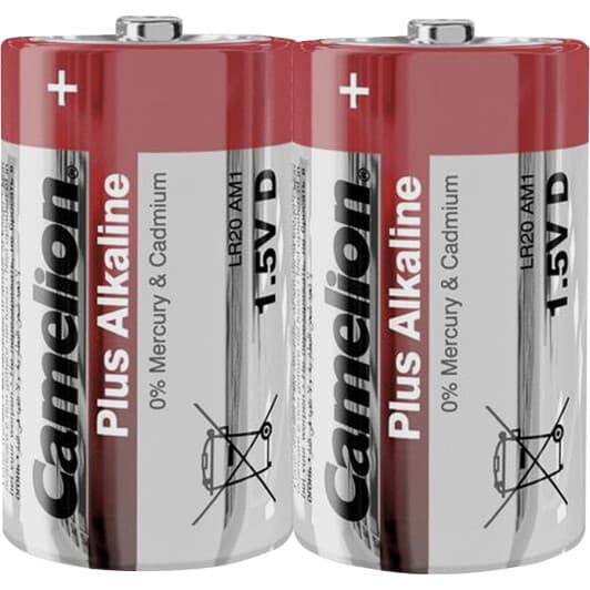 Батарейка Camelion Plus ALKALINE 11100220 D 1,5 V 2 шт