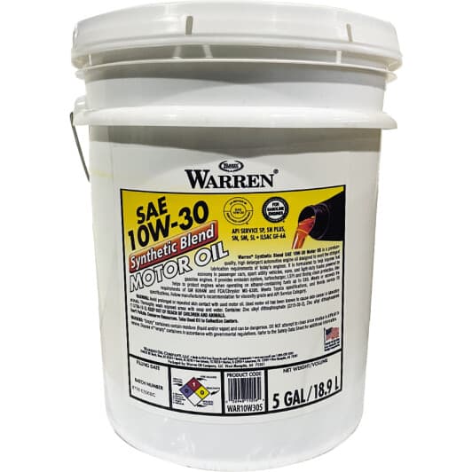 Warren Synthetic Blend 10W-30 (18,93 л) моторна олива