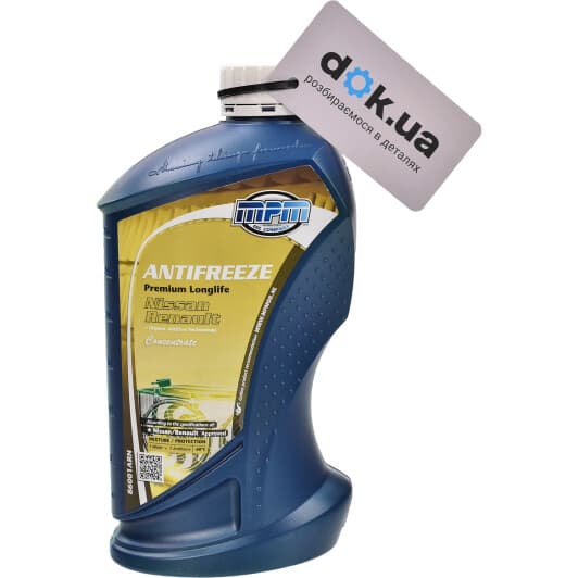 Концентрат антифризу MPM Premium Longlife Nissan/Renault OAT жовтий