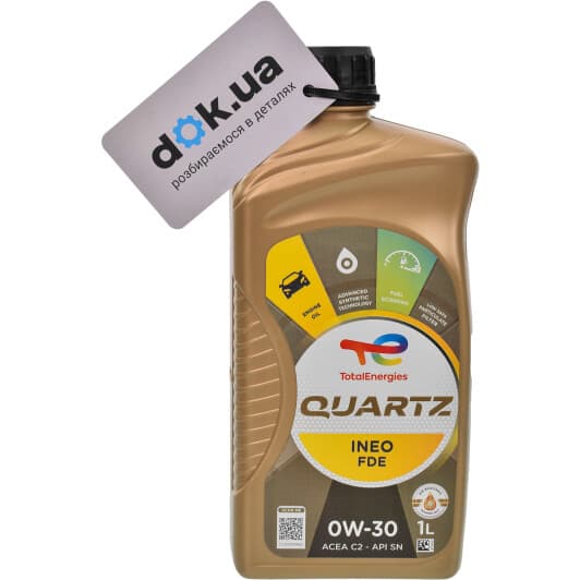Total Quartz Ineo FDE 0W-30 (1 л) моторное масло
