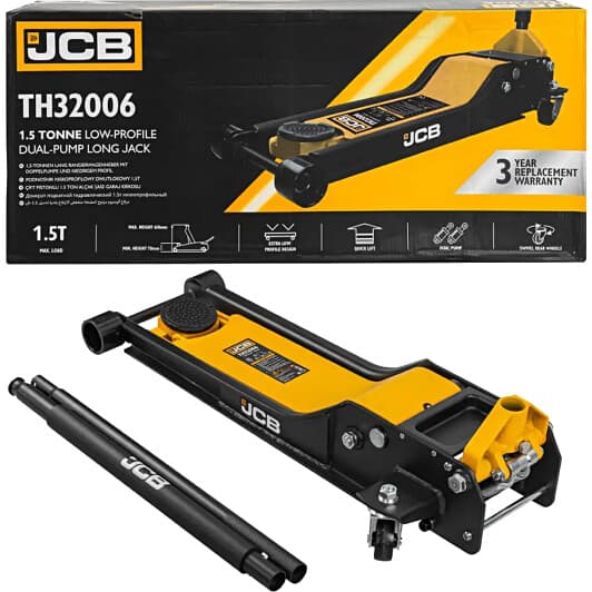 Домкрат JCB підкочуваний гідравлічний 1,5 т JCB-TH32006