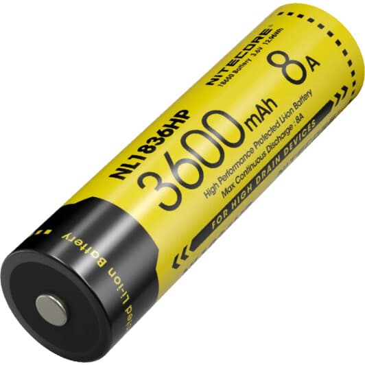 Акумуляторна батарейка Nitecore NL1836HP 61514HP 3600 mAh 1 шт