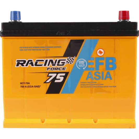 Аккумулятор RACING FORCE 6 CT-75-R EFB AKBLU11745