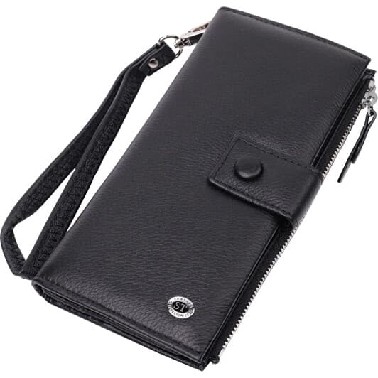 Клатч ST Leather 22537 без логотипа авто черный