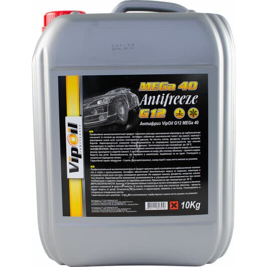 VIPOIL MEGa 40 G12 красный -40 °C, 20 л (701433) готовый антифриз