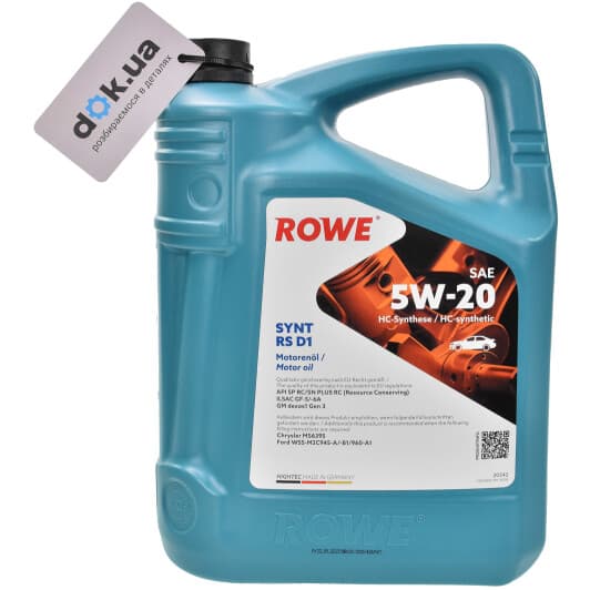 Rowe Synt RS D1 5W-20 (5 л) моторна олива