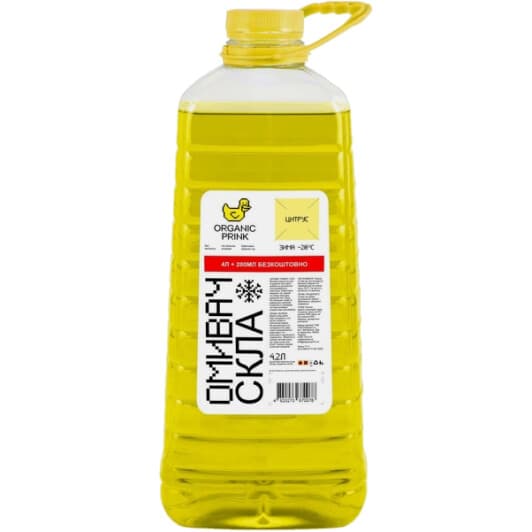 Омыватель стекла Organic Prink зимний -20°С цитрусовый (4,2 л)