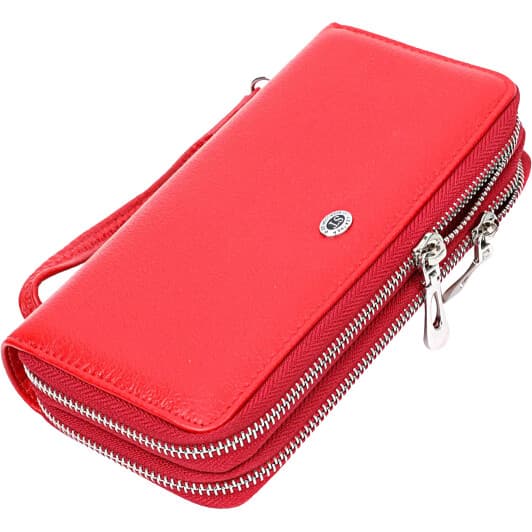 Клатч ST Leather 19430 без логотипа авто колір червоний