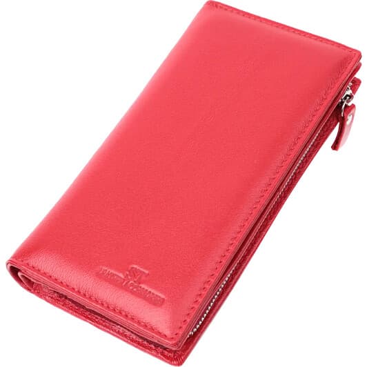 Клатч ST Leather 22533 без логотипа авто колір червоний