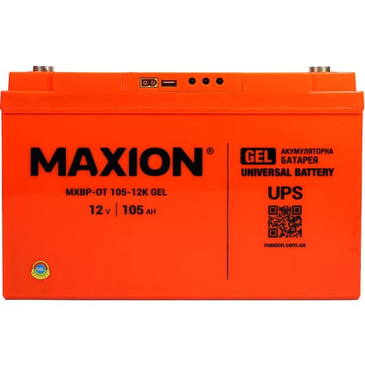 Акумулятор для ДБЖ Maxion MXBP-OT 105-12K MXBPOT10512KGEL 105 Аг 12 В