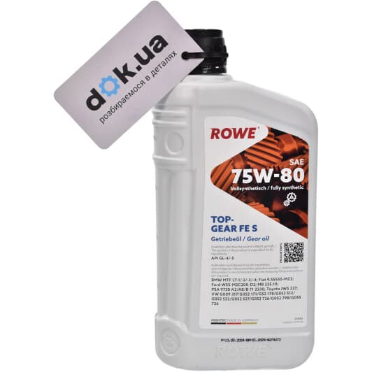 Rowe Hightec Topgear FE 75W-80 трансмиссионное масло
