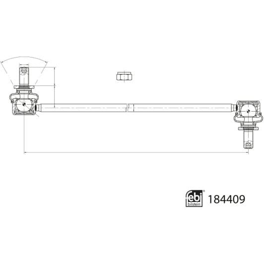 184409 Febi Стійка стабілізатора
