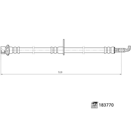 183770 Febi Тормозной шланг