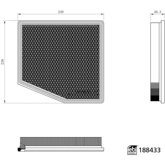 188433 Febi Воздушный фильтр для Chrysler Pacifica