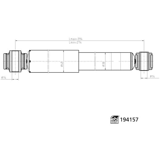 194157 Febi Амортизатор