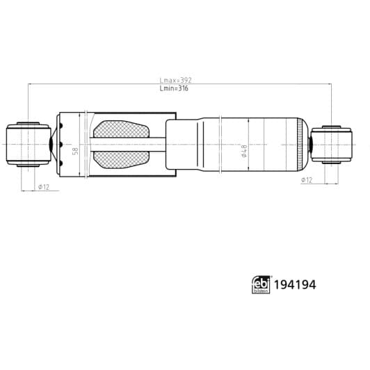 194194 Febi Амортизатор