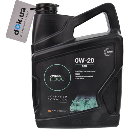 AVISTA Pace Asia 0W-20 моторное масло