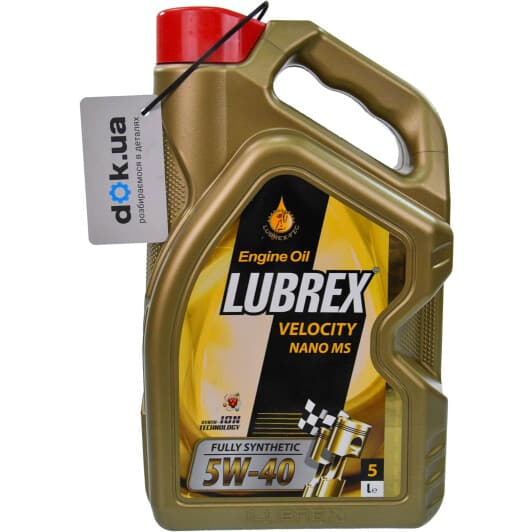 Lubrex Velocity Nano MS 5W-40 (5 л) моторное масло