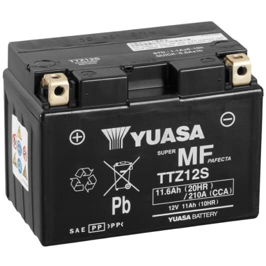Аккумулятор Yuasa 6 CT-11,6-L Super MF Pafecta TTZ12S
