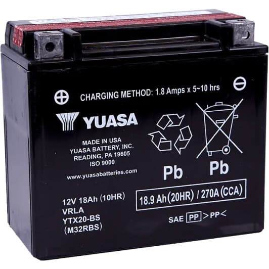Акумулятор Yuasa 6 CT-18,9-L YTX20-BS