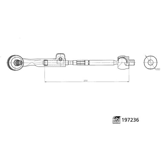 197236 Febi Кермова тяга