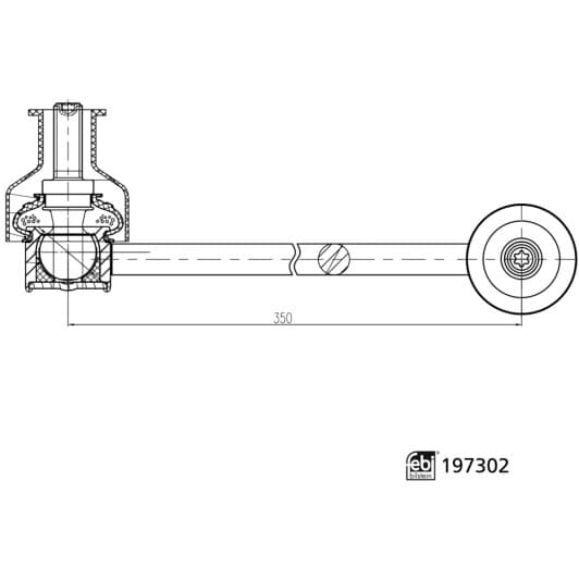 197302 Febi Стійка стабілізатора