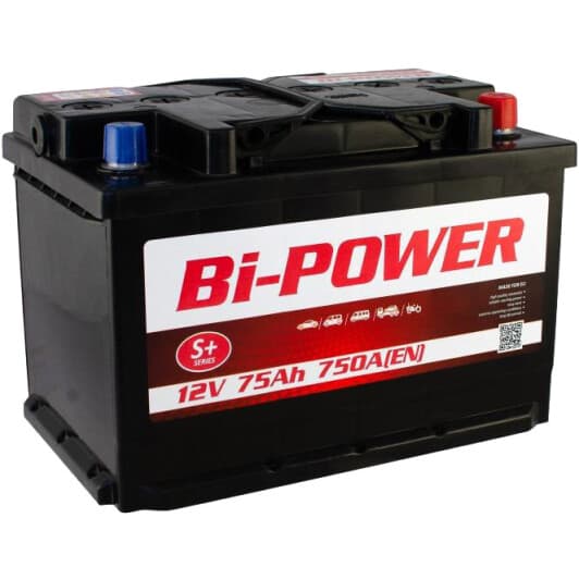 Аккумулятор Bi-Power 6 CT-75-R S+ KLVRW075-00