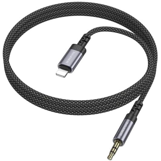 Переходник Borofone BL24 Gracefu 6941991118975 Apple Lightning - 3.5 (Male)