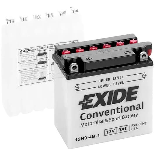 Аккумулятор Exide 6 CT-9-L Conventional 12N9-4B-1