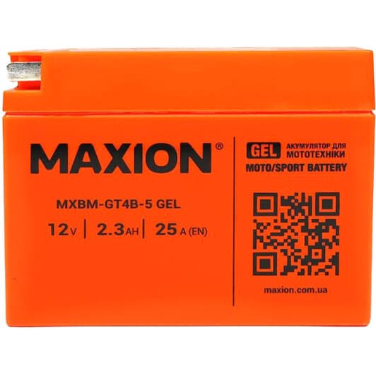 Акумулятор Maxion 6 CT-2,3-L MXBM-GT4B-5GEL