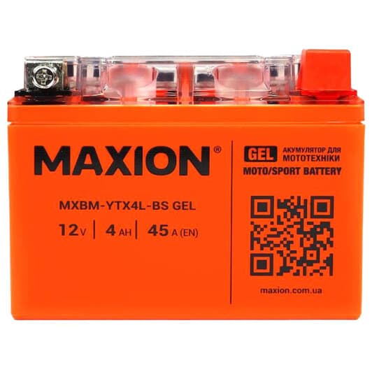Аккумулятор Maxion 6 CT-4-R MXBM-YTX4L-BS_GEL