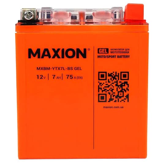 Аккумулятор Maxion 6 CT-7-R MXBM-YTX7L-BSGEL