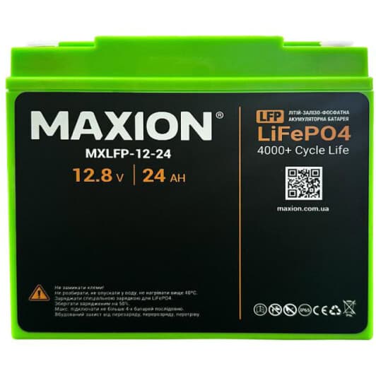 Аккумулятор для ИБП Maxion MXLFP-12-24 24 Ач 12.8 V