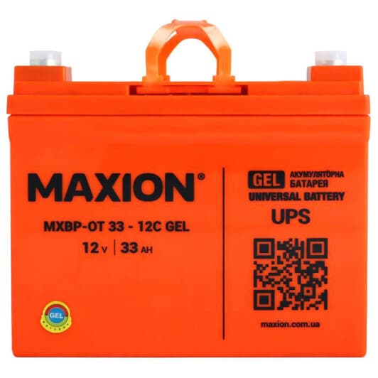 Аккумулятор для ИБП Maxion MXBPOT3312GEL 33 Ач 12 V