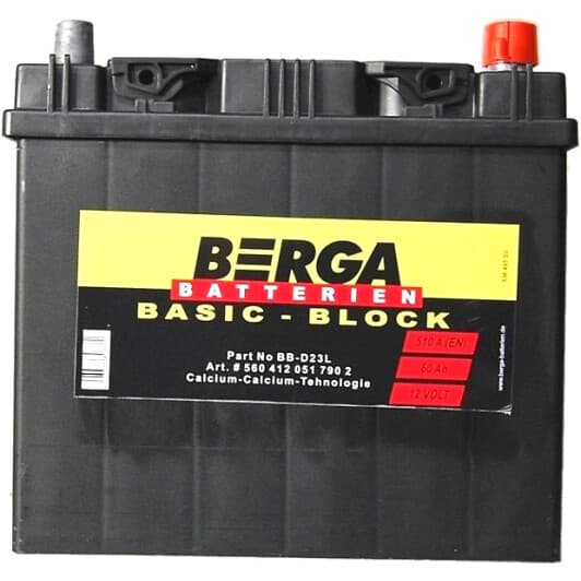 Аккумулятор Berga 6 CT-60-R Basic Block 5604120517902