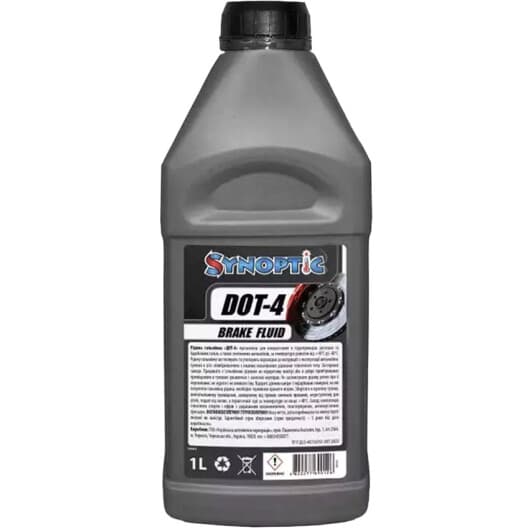 Гальмівна рідина Synoptic DOT 4 пластик