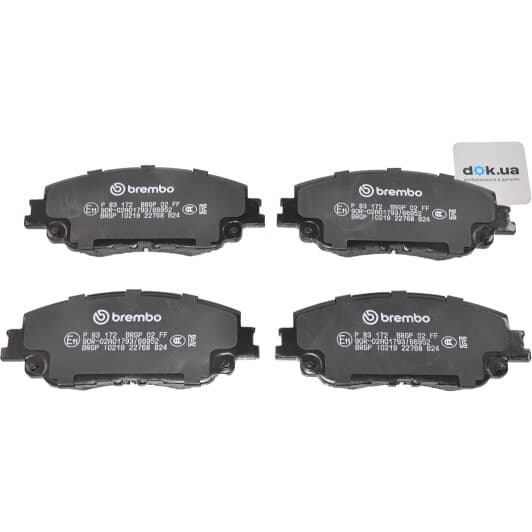 p83172 Brembo Гальмівні колодки