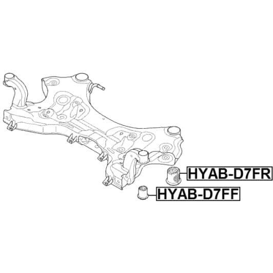 hyabd7fr Febest Сайлентблок балки