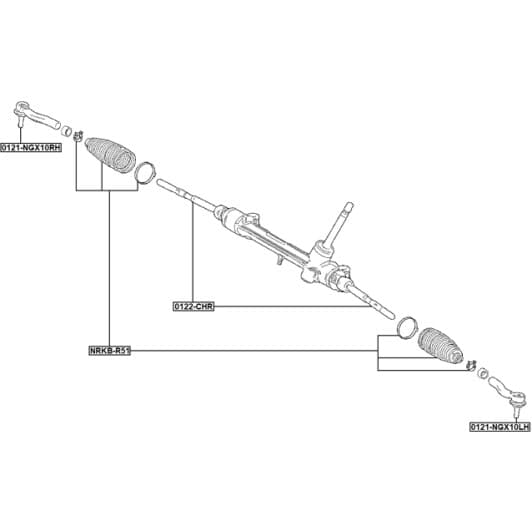 0122chr Febest Кермова тяга