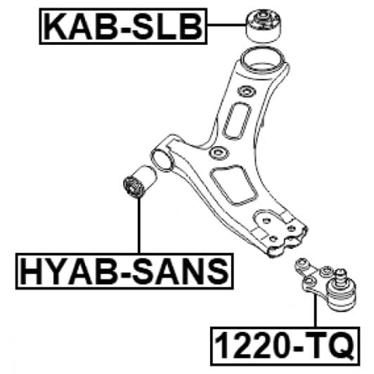 1220tq Febest Шаровая опора