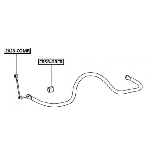 crsbgrcr Febest Втулка стабилизатора