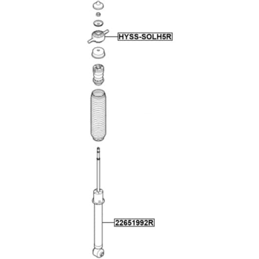 hysssolh5r Febest Опора амортизатора