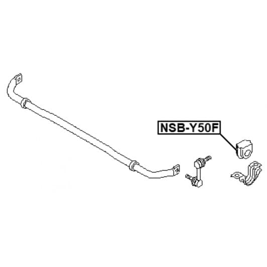 nsby50f Febest Втулка стабілізатора для Infiniti M