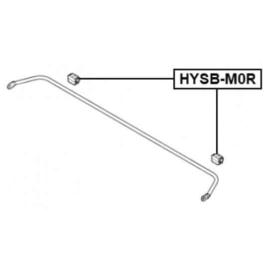 hysbm0r Febest Втулка стабілізатора